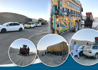 Sandstorms often choke Mazar-Hairatan highway: Drivers