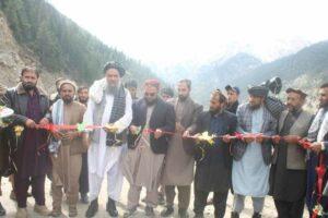 Bridge being constructed on Nuristan river