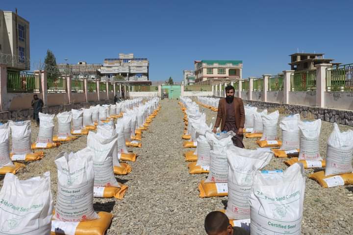 Seeds, fertilizer being distributed to Paktia farmers