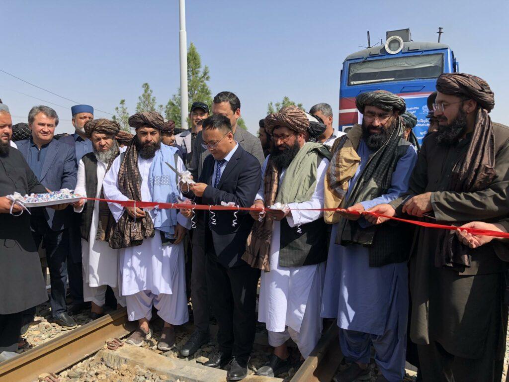 Train with commercial goods arrives in Balkh from China