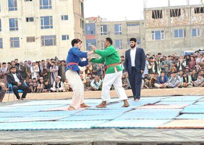مسابقات کورش میان ده‌ها ورزشکار در سمنگان برگزار شد