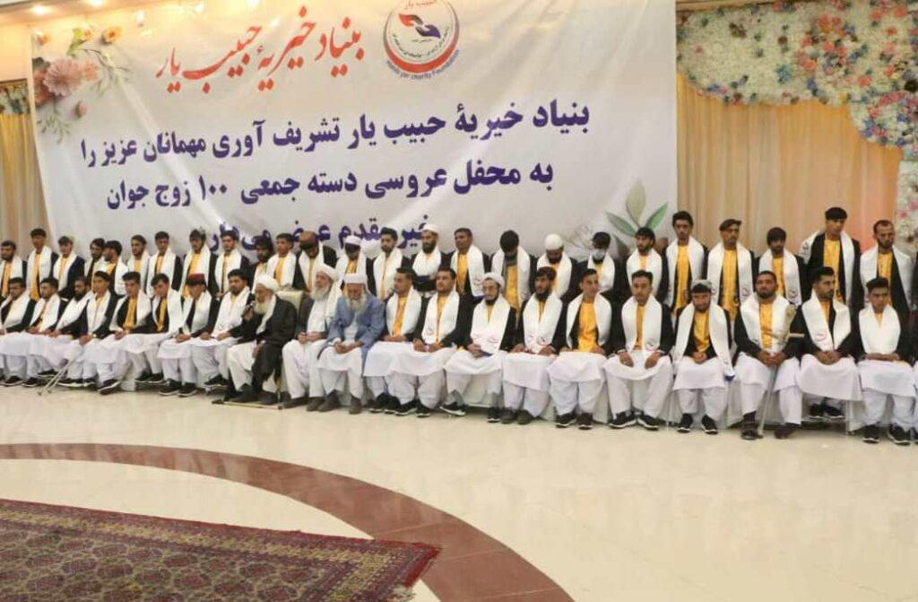 100 couples tie the knot at Herat mass wedding ceremony