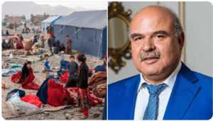 میرویس عزیزی تجار ملی مبلغ ۳۰۰ میلیون افغانی کمک برای عودت کنند گان افغان از پاکستان اعلان کرد