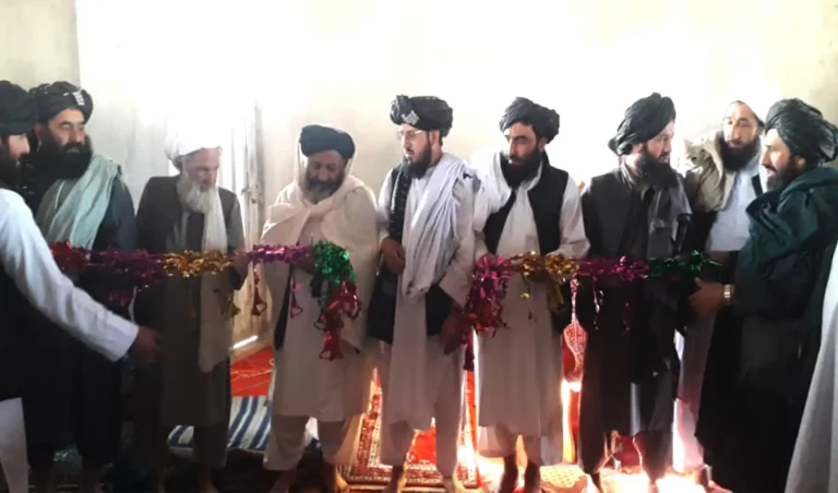 اروزګان کې د ۱۰ میلیون افغانیو په لګښت یو جومات جوړ شو