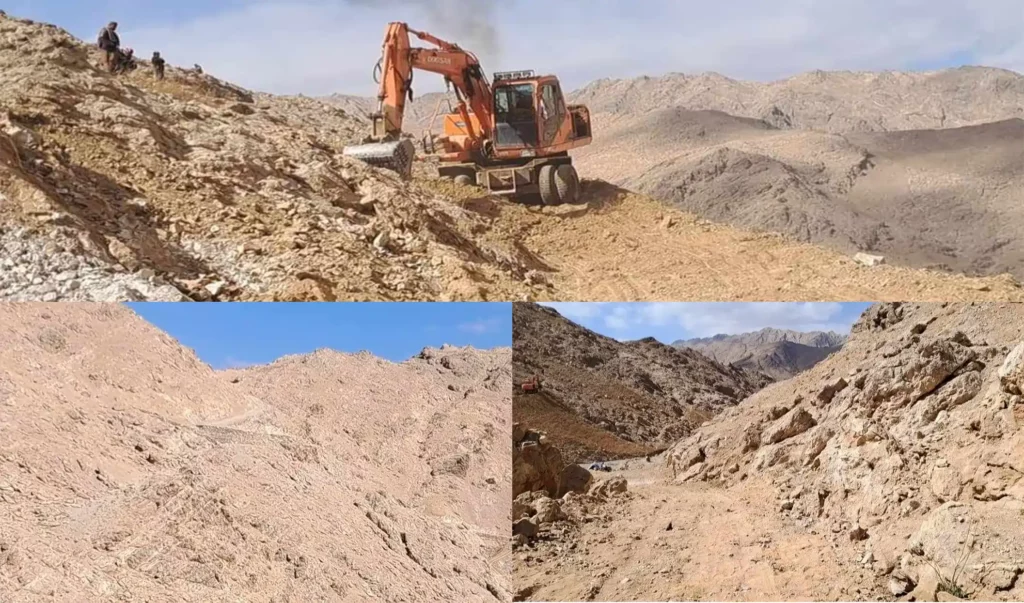 د اجرستان خلک په شخصي لګښت د غزني مرکز ته د غځېدلې لارې پنځه کیلومتره برخه جوړوي