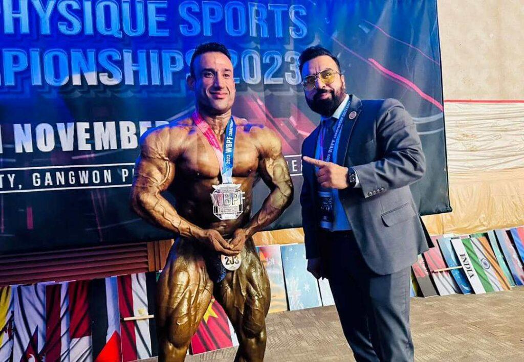 Afghan bodybuilder wins silver medal in global contest