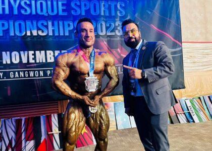 Afghan bodybuilder wins silver medal in global contest