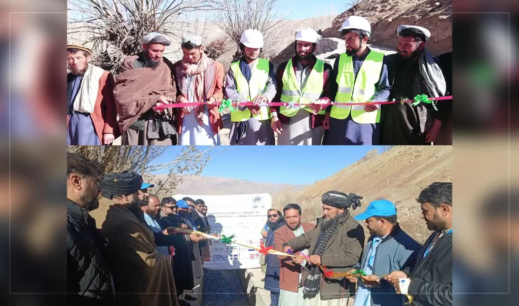 Canal worth 7.5m afs put into service in Bamyan City