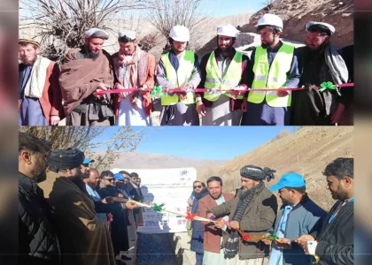 Canal worth 7.5m afs put into service in Bamyan City