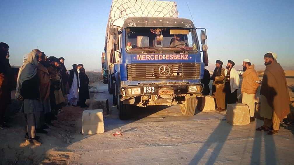 Standard weighbridge built in Ghazni to control trucks weight
