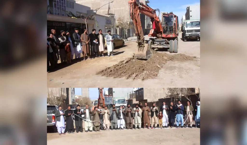 Construction work launched on road in Herat capital