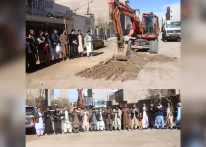 Construction work launched on road in Herat capital