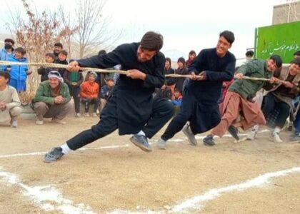 To revive traditional games, tug of war contest held in Bamyan