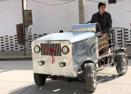 Balkh high school student makes car