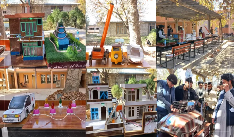 دست‌ساخت‌های برخی محصلان انستیتیوت تخنیکی و مسلکی تخار به نمایش گذاشته شد