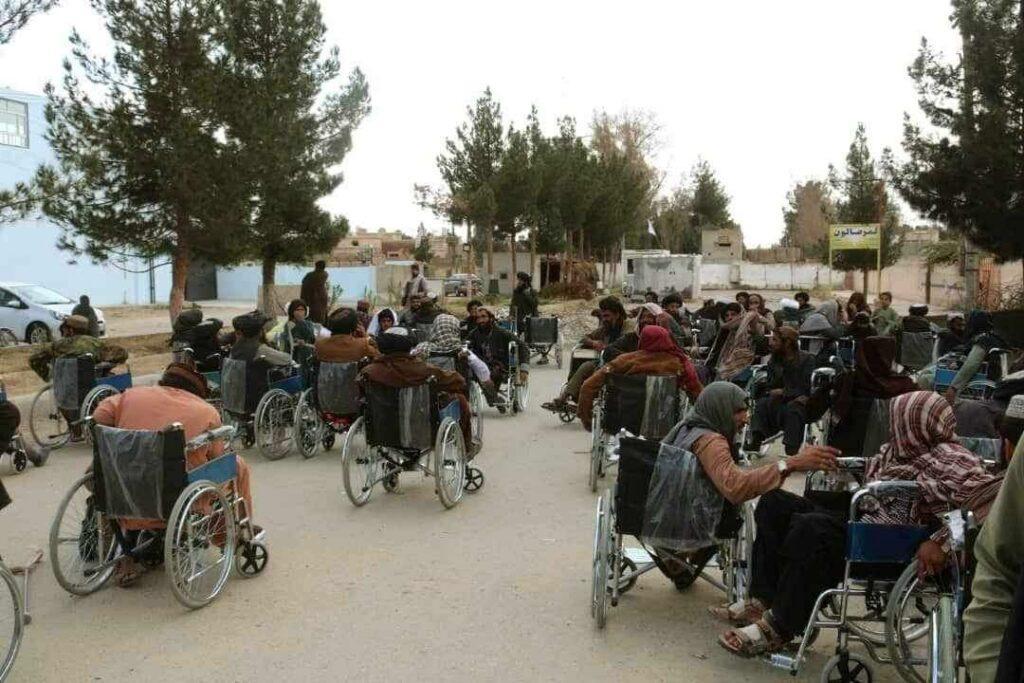 231 Helmand, Kapesa disabled persons distributed wheelchairs