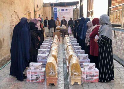 200 Baghlan women get sewing machines, other items