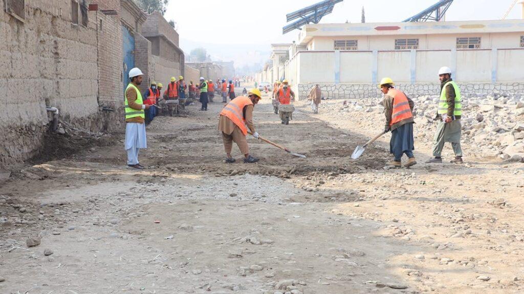 Road worth 9m afs being constructed in Jalalabad
