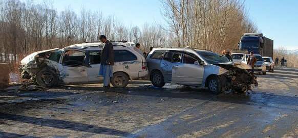 حادثۀ ترافیکی در بامیان ۹ زخمی بر جا گذاشت
