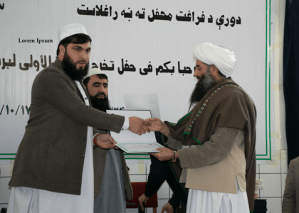 ۱۲۰ تنه د دفاع وکالت له ستاژ دورې فارغ شول
