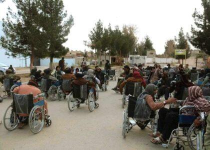 231 Helmand, Kapesa disabled persons distributed wheelchairs