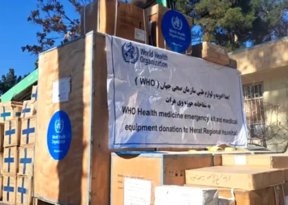 WHO provides medical equipment to Herat zonal hospital