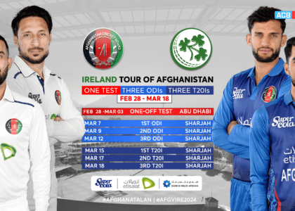 ACB unveils schedule for matches against Ireland