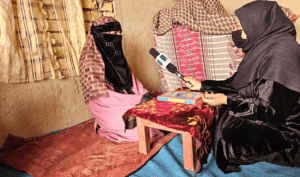 خانمی در جوزجان برای ۱۰۰ دختر زمینۀ آموزش را فراهم کرده‌است
