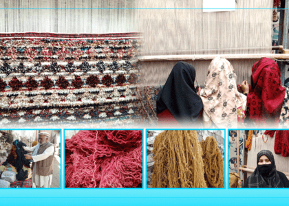 زنان قالین‌باف در بدخشان: امکانات وجود ندارد، تولیدات خود را جهت قیچی و شستشو به کابل می‌فرستیم