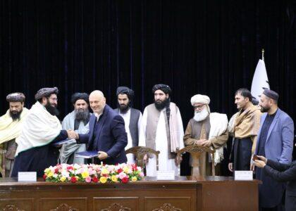 Agreements for projects worth 4 billion afghanis signed in Kabul