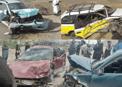 رویدادهای ترافیکی در چهار ولایت سه کشته و ۱۵ زخمی بر جا گذاشت