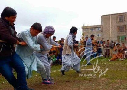Tug of war, throw contests organised in Bamyan