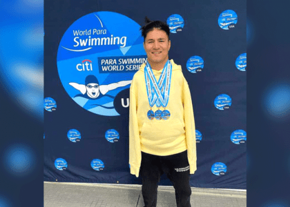 Afghan Paralympic swimmer wins gold, bronze  