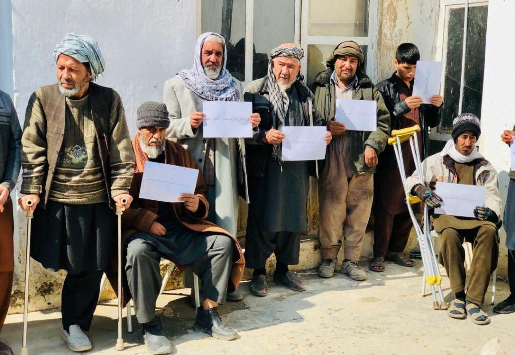 Balkh disabled people demand increase in monthly stipend