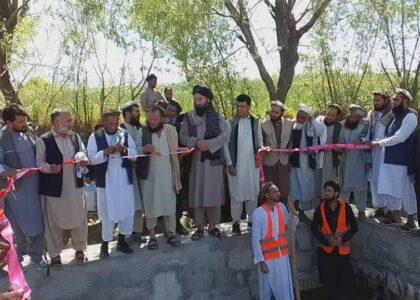 یک کانال آب با هزینۀ ۲۷ میلیون افغانی در ولسوالی کوت ننگرهار ساخته شد