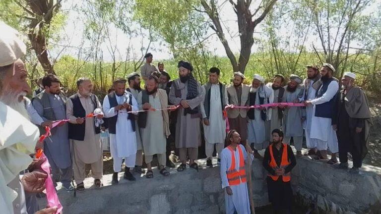 د ننګرهار په کوټ کې د ۲۷ ميلیون افغانيو په لګښت د اوبو يو کانال جوړ شو