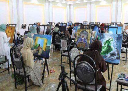 برگزاری نمایشگاه رقابتی نقاشی و خطاطی در کابل