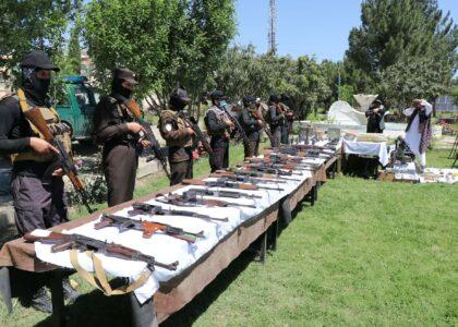 Dozens arrested with illegal weapons in Khost in 2 months
