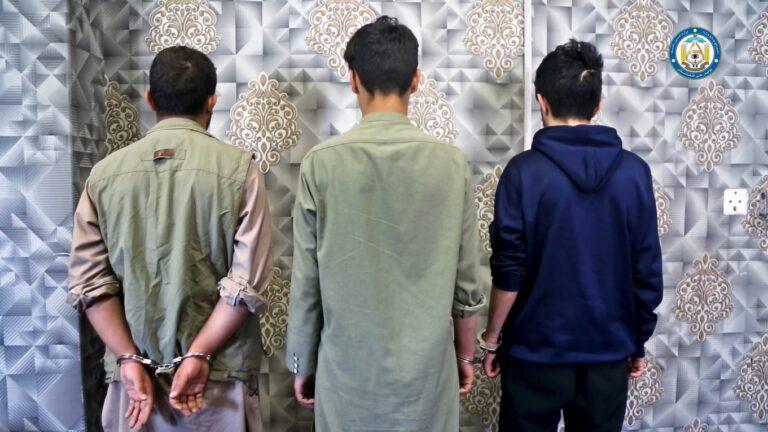 3 murder suspects, 2 smugglers arrested in Kabul, Nimroz