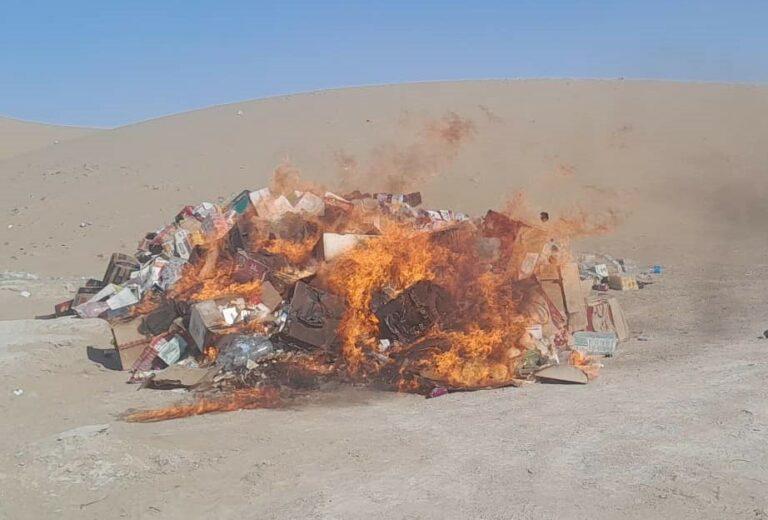 ده‌ها تُن ادویه و مواد غذایی تاریخ‌گذشته و بی‌کیفیت در فراه از بین برده شد