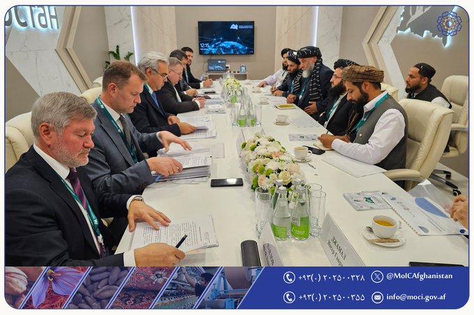 سرپرست وزارت صنعت و تجارت با معاون نخست‌وزیر روسیه روی سرمایه‌گذاری این ‌کشور در معادن افغانستان صحبت کرد