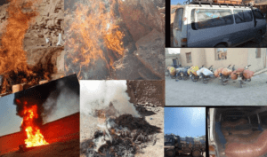 ۲۰ کارخانۀ تولید مواد مخدر در غور تخریب و ۲۵ جریب زمین از کشت کوکنار پاک‌سازی شد