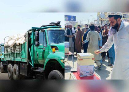 Balkh, Nangarhar dispatch aid to flood-hit Baghlanis