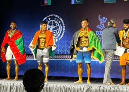 Afghans bag 5 medals in South Asian Bodybuilding C’ship