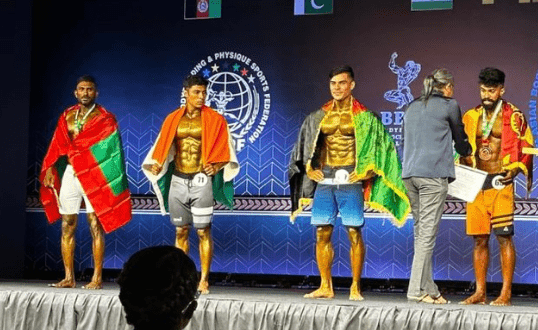 Afghans bag 5 medals in South Asian Bodybuilding C’ship