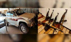 Illegal vehicle, weapons seized in Paktika house raid