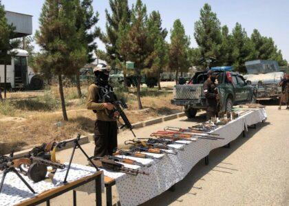 Dozens of weapons seized in Balkh in 3 months