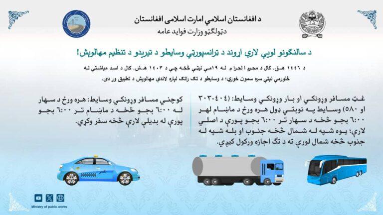 د سالنګونو بدیله فرعي لار پرانیستل شوه