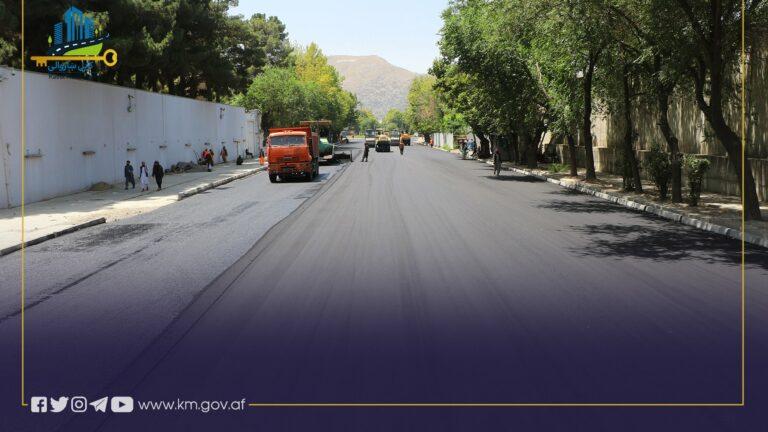 کار ساخت و بازسازی دو سرک در شهر کابل پایان یافت