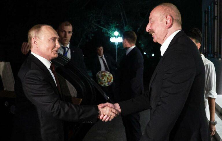Putin arrives in Baku for talks with Aliyev